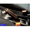 BRIGHTZ Notebook E12 Side Brake Steering Wheel Cover, Red Stitching,