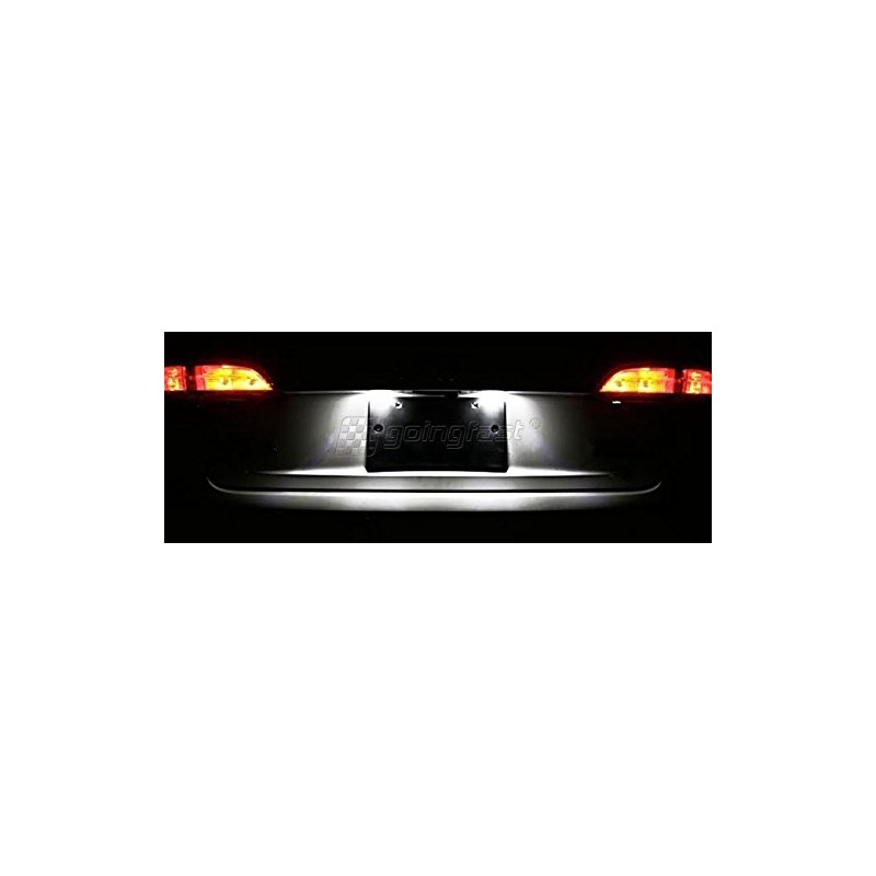 LED number plate light without error message with E-mark, registration