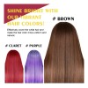 Champú Teñir Cabello Negro Eeloe Rojo Vino