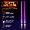 Chop Sabers Light Up Lightsaber Chopsticks, 1 Pair, Purple