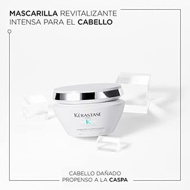 KRASTASE Masque Revitalisant Essentiel  Mascarilla para cabello daado y propenso a la caspa  Nutre y elimina residuos de caspa en cuero cabelludo...  