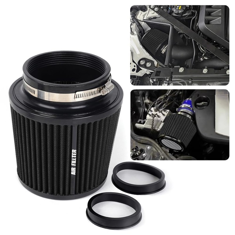 3" 3.5" 4" Inlet Cone Air Filter 76mm 89mm 102mm
