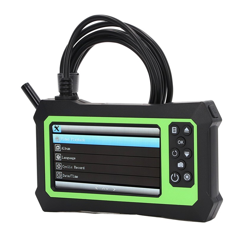 Endoscope 8mm Lens 4.3in LCD Screen Borescope Camera IP67 Waterproof