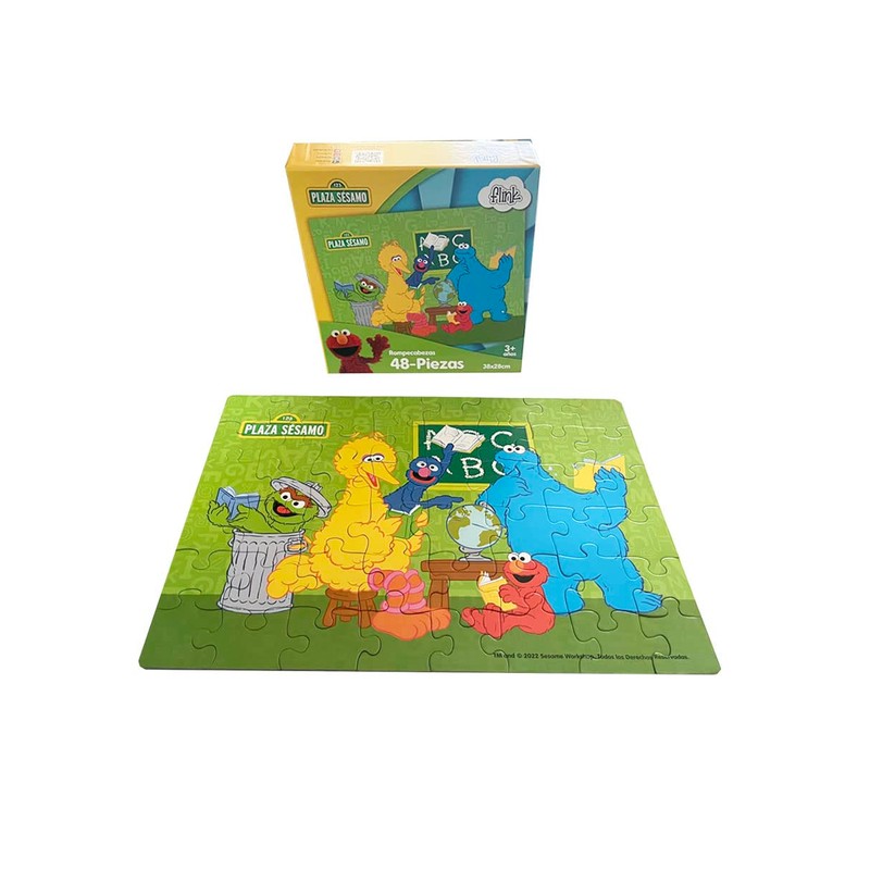 FLINK Rompecabezas Plaza Sesamo La Escuela 48 Piezas