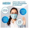 Cubreboca Econoply 3 Pliegues Ambiderm Colorfull Caja C/50 Color Amarillo