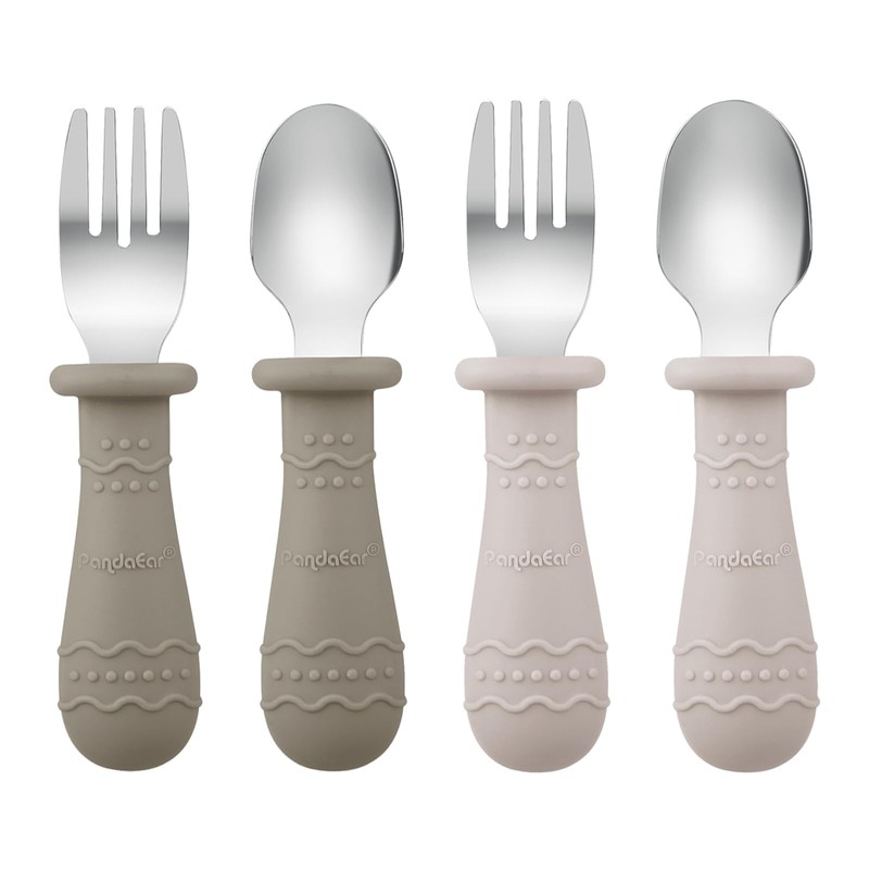 PandaEar Silicone Baby Feeding Set| 2 Pack Silicone Divided Suction