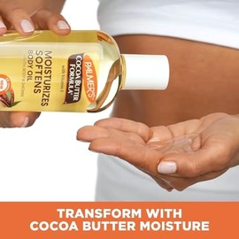 Palmer’s Cocoa Butter Formula Moisturising Body Oil 250ml with Vitamin E and Cosmetic Spatula – Fast-Absorbing, Non-Greasy Hydration for Dry