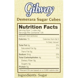 Gilway Demerara Sugar Cubes , 1.50 Ounce (Pack of 2)