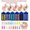 Amni 100 x Natural Look False Nail Tips 10 Sizes