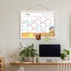 Calendar Whiteboard for Wall, 18x24 Inches Whiteboard Calendar Cork Board