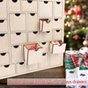 sulanmo Christmas Wooden Advent Calendar with 25 Drawers, Countdown to