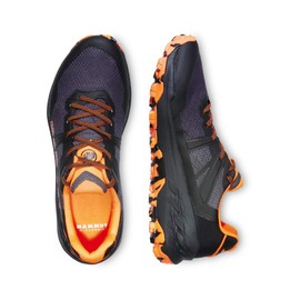 Mammut Men's Jogging Trail Running Shoe, Black Vibrant Orange, 7.5 UK