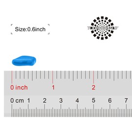 almohadillas para orejas de nariz para anteojos de sol Oakley Flak Draft OO9364, Almohadillas de nariz azules, Talla unica