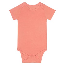 Gaiibbt Short Sleeve Rayon Made From Bamboo Bodysuit Baby, Summer Newborn Infant Boys Girls Rompers Orange 12-18 M