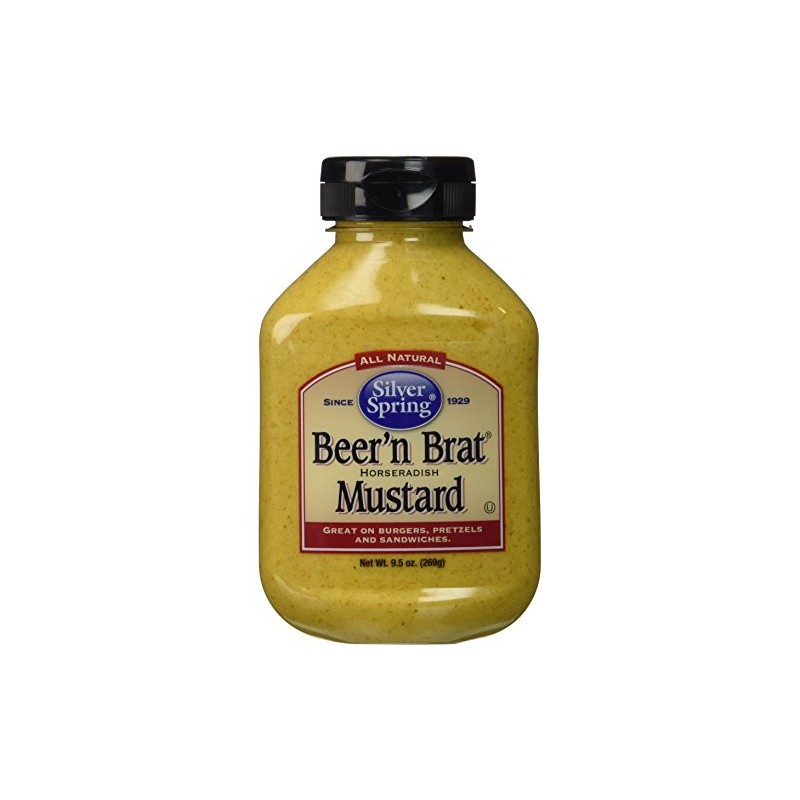 Silver Springs Mustard Beer & Brat 9.5 Oz, Pack of