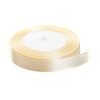 Solid Color Satin Fabric Ribbon (Cream, 1/2" x 25 Yards)