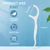 100 Count Dental Floss Picks, Easy Grip Handle Floss Picks