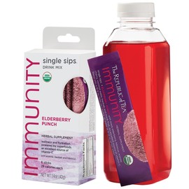 The Republic of Tea – Immunity Nectarine Honey Orangeade Single Sips, 6 Drink Mix Packets