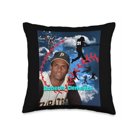 Roberto Clemente_MLB_004 Throw Pillow