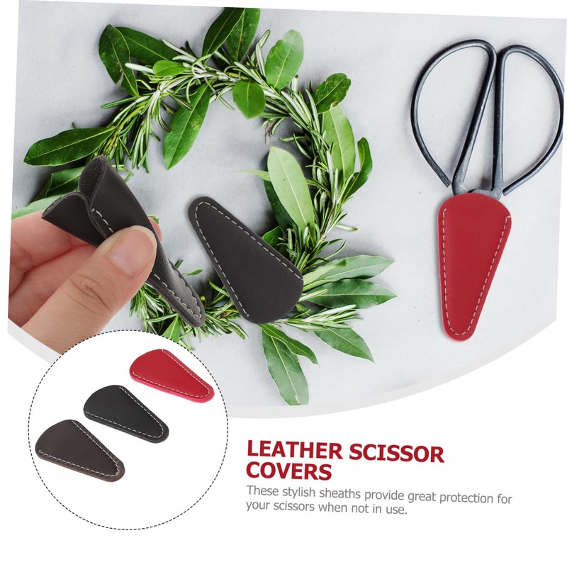 Baluue 3sets Scissor Cover Scissor Cover Hair Cutting Collect Bag