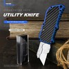 Utility Knife Retractable Box Cutter, Razor Knife EDC Pocket Knife