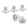 sourcing map Flanged Button Head Socket Cap Screws, 100 Pcs