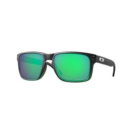 Oakley OO9102 Sunglasses Bundle: OO 9102 HOLBROOK 9102E4 Holbrook Jade Fade Prizm Jade and Eyewear Cleaning Kit