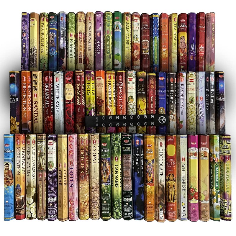 Hem Incense Sticks Variety Pack of 12 Randomly Selected Hexa