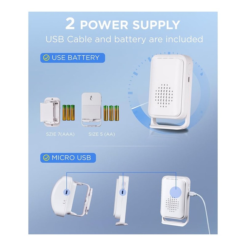 Snblzhef Bed Alarms for Elderly Dementia Patients - Wireless Motion