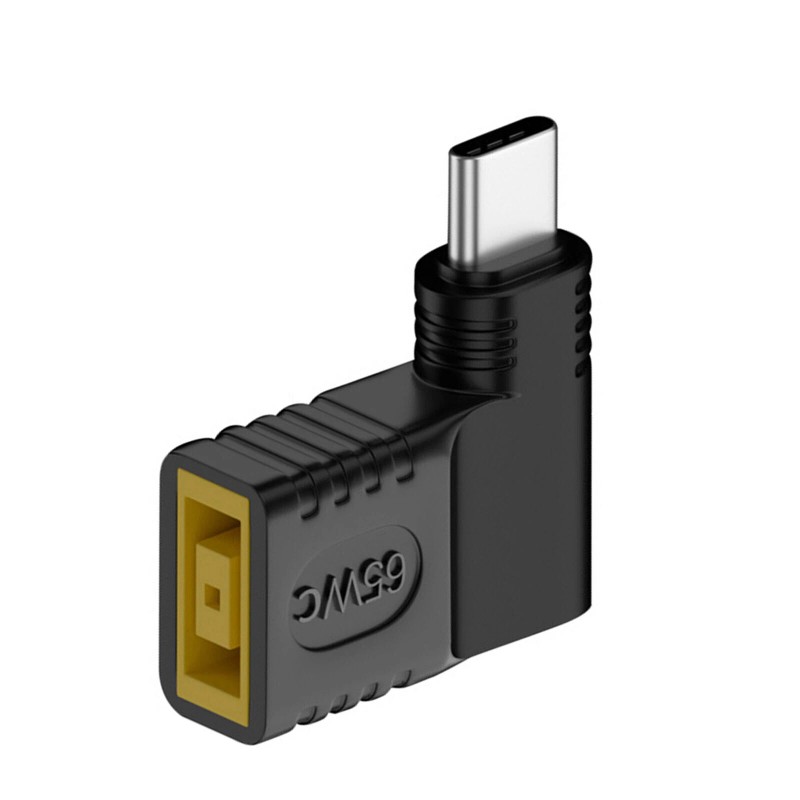 For Lenovo 90 Degree 65W USB Type C To DC