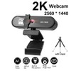 Web Camera Webcam 2K 25601440 Full HD with Microphone Auto