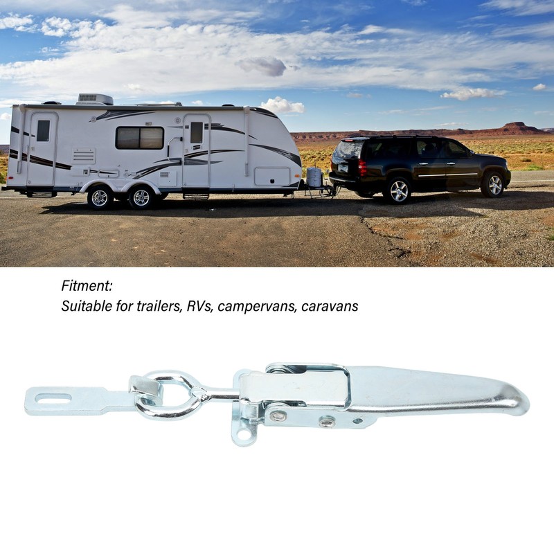 Trailer Spring Hasp Heavy Duty Galvanized Iron Door Handle Buckle