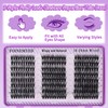 Natural Lash Clusters Wispy Lash Extension 30D+40D+50D Cluster Eyelash Extension