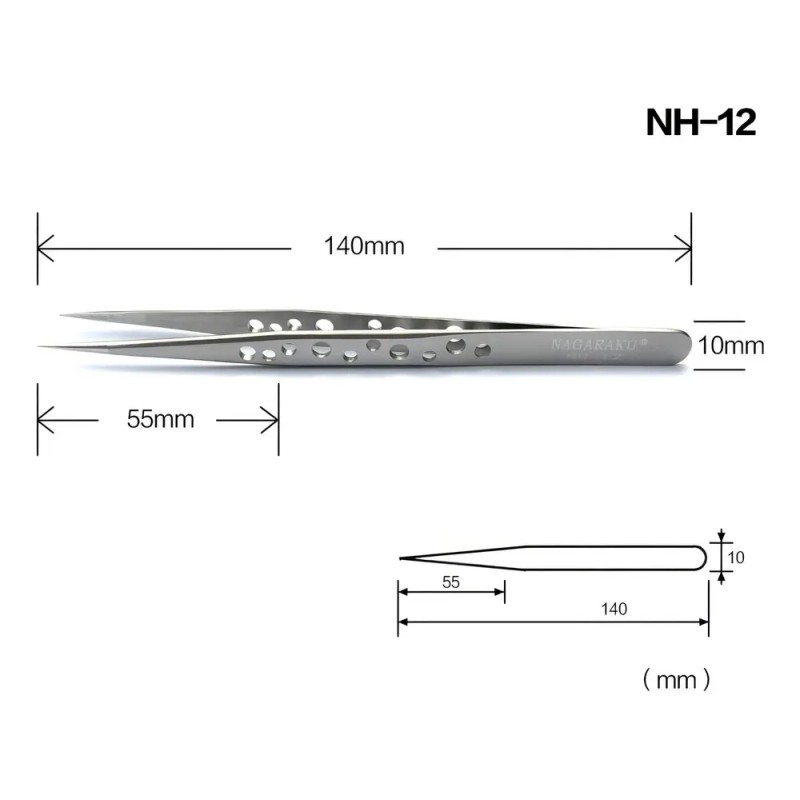 Pinzas De Pestañas Para Aplicación Nagaraku Nh-12