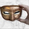 Masquerade Mask Couple Rose Gold Swan Lover 2X Masquerade Mask