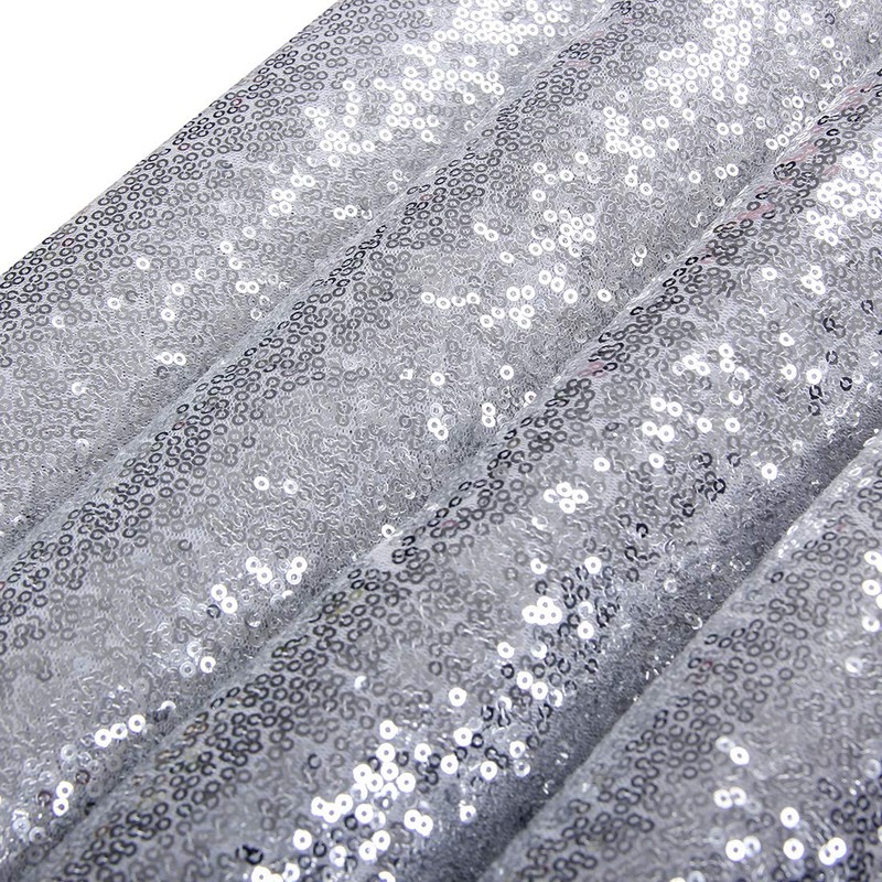 Sequin Placemats Set of 6, Heat-Resistant Dining Table Mats, Stain-Resistant