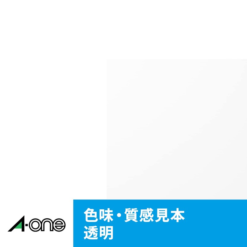 A-One 28973 Label Stickers, Glossy Film, Clear A4, 30 Labels,