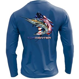 Tormenter "Key Largo SPF-50, Snag Resistant Performance Shirt (Sailing Patriot Dark Blue-3X-Large)