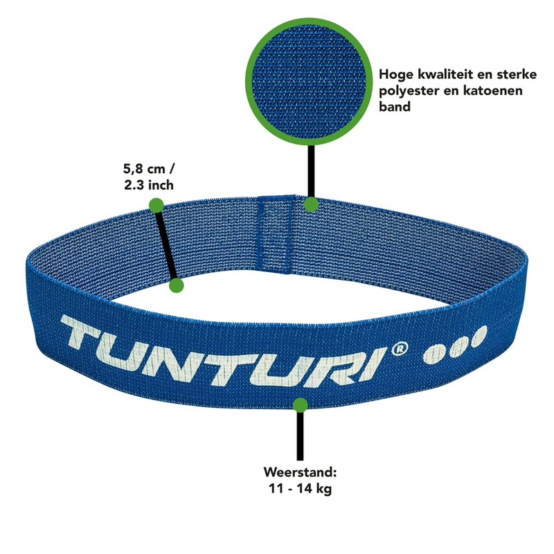 Tunturi Resistance Band, Power Band, Strength of 11-14 kg, Fitness