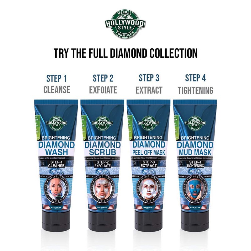 Hollywood Style Brightening Diamond Peel-off Mask 3.2 Ounce