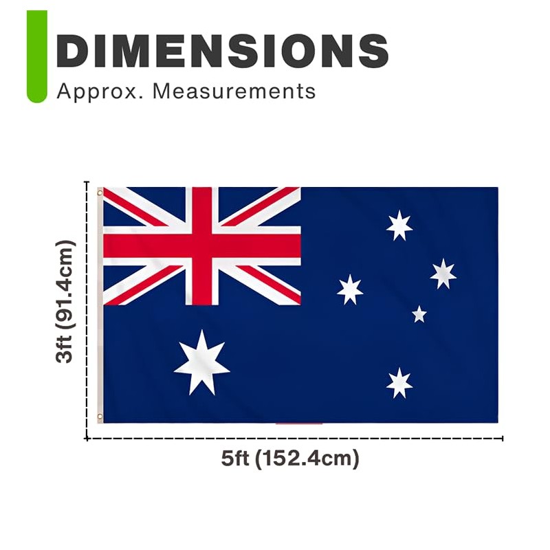 3ft x 5ft Australia National Flag - 91cm x 152cm