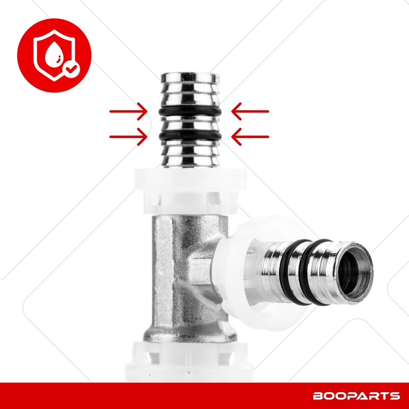 BOOPARTS - 4 pieces - press fitting tee - reducer