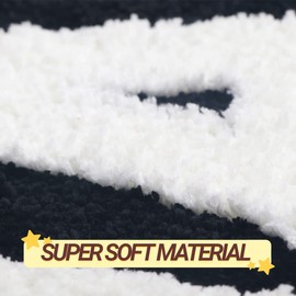 BOVEU Get Naked Bath Mat Bathroom Rugs, Non Slip Absorbent Washable Microfiber Bath Carpet Black Bath Mat for Tub Bathroom Floor, Black, 32" x 20"