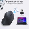 SANWA 2.4G Wireless Ergonomic Mouse, Optical Vertical Computer Mice, Silent