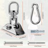 Morzejar 360 Rotating Hammock Hanging Kit - Heavy Duty Stainless