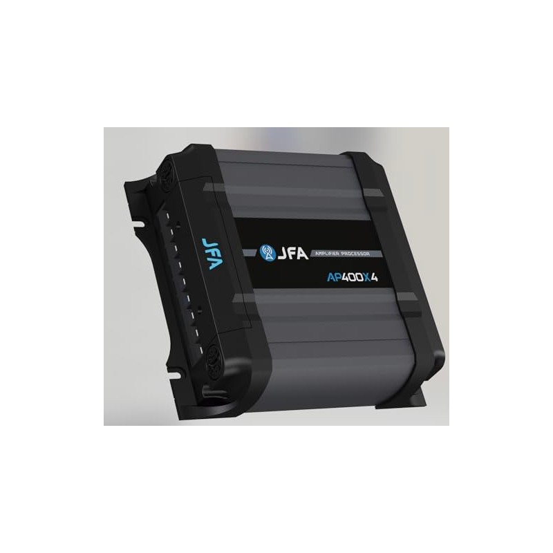 2-in-1 Built-in Audio Processor & Car Amplifier 400X4 Class D