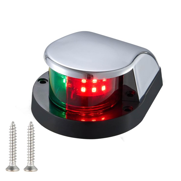 CZC AUTO Boat Navigation Light, Bi-Color Bow Light for Pontoon,