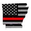 OwnTheAvenue Arkansas AR State Outline Red Colors Flag Support Fire