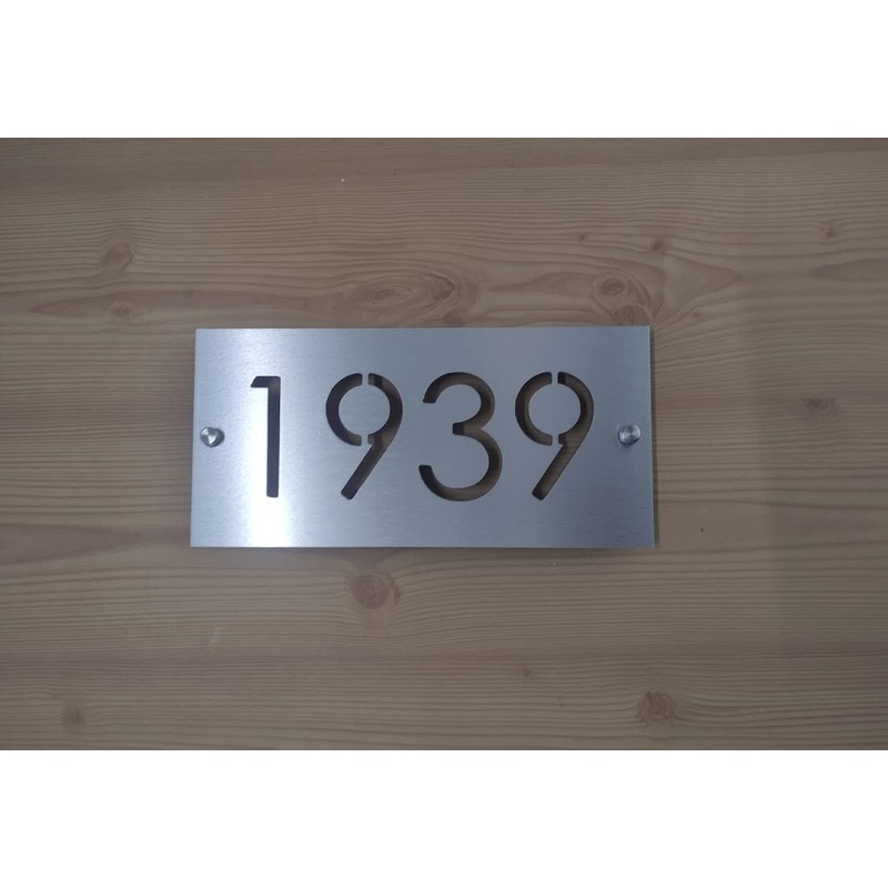 Número para casa u oficina placa de aluminio compuesto 30x15