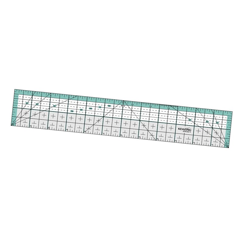 Fonowx Metric Patchwork Ruler for Quilting with Clear Acrylic Design,